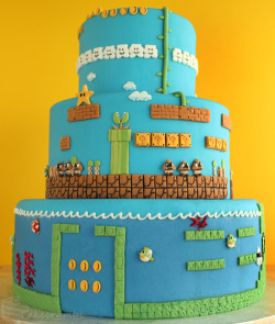 martinekenblog:  Super Mario. Bros Cake by Cakecrumbs 