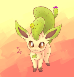 robosylveon:  ψ look its a leafeon cactus!!! ψ arent cacti