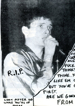 zombiesenelghetto:  Joy Division: Ian Curtis, from Panache fanzine,