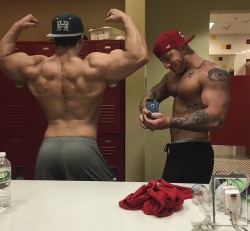 musclegodselfies:  young muscle pups competing to see who can
