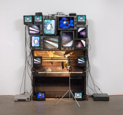 arpeggia: Nam June Paik - Untitled, 1993, Player piano, 15 televisions,