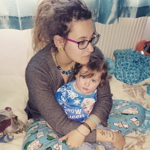 My girls ðŸ’™ #tinysatan #hers  #unconditional #mine #mummy #adorable #Skyla #smallnm1ghty #daughter #dreadsbian #love #lesbian #girlswithtattoos #girlswithpiercings #girlswholikegirls #girlboy #fabulous #perfect #princess #iloveher #iloveyou #kisses