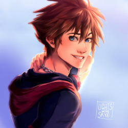 lightsintheskye: A quick paining of sora~! Because we all need