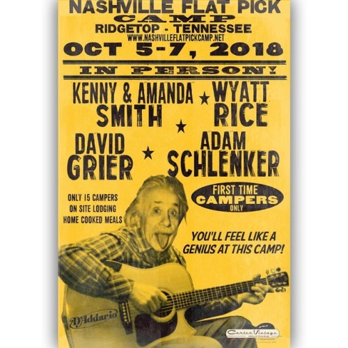 <p>TOMORROW! Registration opens tomorrow morning - that’s June 1. 9am Central, to be specific. This is our brand new Nashville Flatpick Camp for anyone who has wanted to come to one of these camps but hasn’t gotten in because those pesky previous campers keep taking all the spots. Go to <a href="http://www.nashvilleflatpickcamp.com">www.nashvilleflatpickcamp.com</a> and sign up to join us. It’s going to be amazing - Kenny Smith, Adam Schlenker, David Grier, and Wyatt Rice! And bonus, Gearld Strickland of Carter Vintage Guitars is our new camp luthier and he’s aces. We’re so excited. #flatpicking #guitar #bluegrass #nashville #nashvilleacousticcamps #nashvilleflatpickcamp</p>
