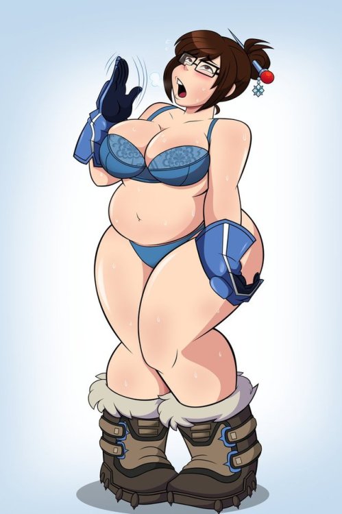 grimphantom2: Commission: Be Cool, Mei! by grimphantom    Hey guys!Here’s the final pic from this set. Commission done for ryutuisen who ask for Mei from Overwatch having some heat trouble to the point that she’s in her underwear but still feeling