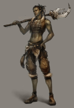 elfslavewatdo:  “Tribal Warrior” [Artist: ~len-yan]