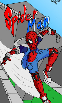I drew my own Spiderman costume, and ended up making my own comic