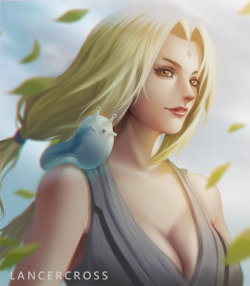 lancercross:  Tsunade and Katsuyu (Naruto) by lancercross 