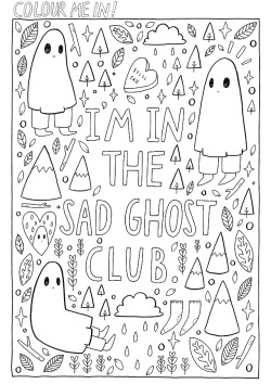 thesadghostclub:  Our colouring books are back in stock! Hooray!