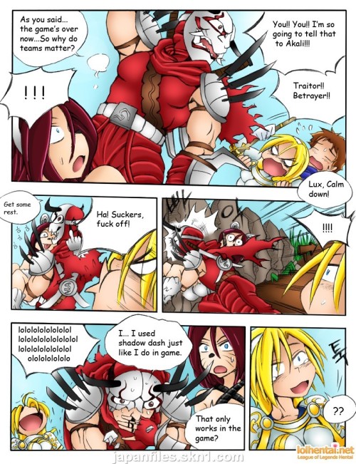 http://www.imagefap.com/pictures/4766833/1-Kimmundo-When-Servers-go-Down-League-of-Legends-Hentai-English Read the full adventure!