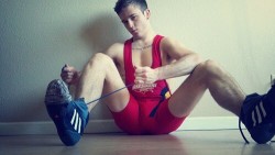 wrestle-me:  Today’s #mcm #wrestler #tumblr #boytoy #fit #legs