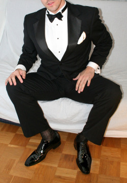   Here are some more of my tux play black socks pics … enjoy