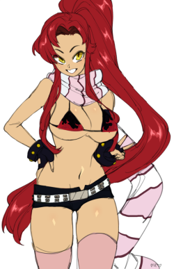 maidfrills:  commission of Yoko Littner from Gurren Lagann for