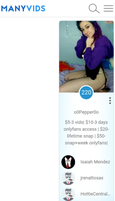 FREE VOTES= FREE NUDE PIC!VOTE EVERY DAY!!VOTE HERE:https://www.manyvids.com/MV-contest/1328/After-Hours-Contest/3#o0pepper0o