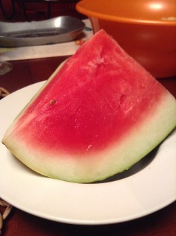 This watermelon was so fucking good I moaned when I took the