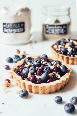 hoardingrecipes:  Whole Wheat Blueberry Hazelnut Tartlets