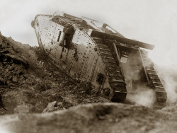 apostlesofmercy:  A British Mark IV female tank during trials