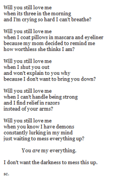 yes.ill still love you  this is so… dark and beautiful