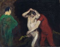   Károly Ferenczy (Hungarian, 1862-1917), Wrestler, 1908. Oil