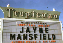 vintagelasvegas:  Tropicana, Las Vegas, 1959.  “Jayne Mansfield