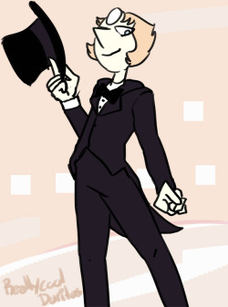 reallycooldoritos:  Who’s down for some Pearl in a tuxedo?