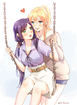 lilaccu:  のぞえり♡  NozoEli <3 ^^ I miss drawing them