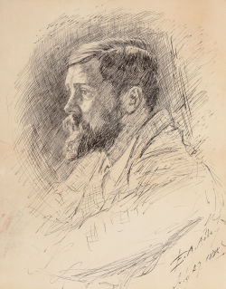 Edwin Austin Abbey (American, 1852-1911), Portrait of Alfred