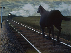 lilacsinthedooryard:    Alex Colville (Canadian, 1920-2013), Horse