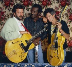 rootsnbluesfestival:   Eric Clapton, Keith Richards, and Chuck