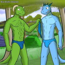 Request for Jazzy, his argonian and Derkeethus out in the woods