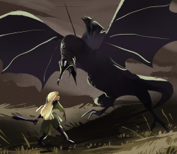 willow-s-linda:Eowyn vs the Nazgûl  