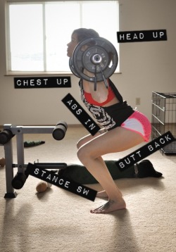 deeephoney:  Squats. I love squats! Mine definitely need some