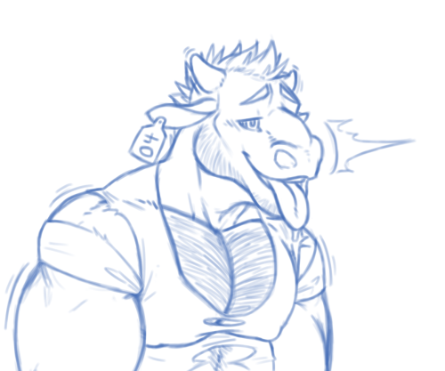 kihuotter: inkdrag0n:  Despite all the jewelry, collars, and other enticing things, Kenjin’s seemed to only focus on a simple looking cow tag in the back of the shop. And @kihuotter ‘s Dives knew it as soon as he saw him. He even offered to do the