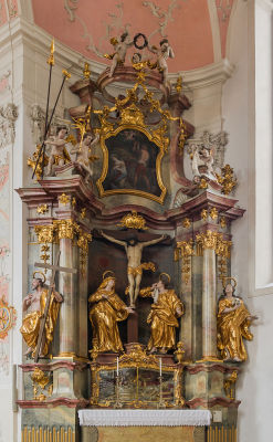 chi-the-rho:  Saint Amandus Crucifixion altar, Church of Saints