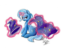 tsitra360:  Trixie CapeMade Trixie last night with markers and