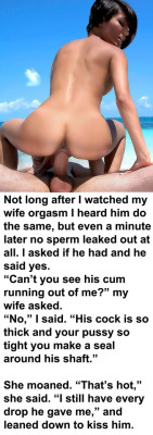 myeroticbunny:  Not long after I watched my wife orgasm I heard