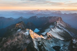 bryandaugherty:Sunrise in the North Cascades.