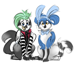 azula-griffon:  Bleu is beetlejuice and azulas….a bunny. 