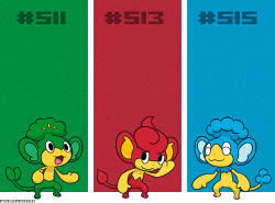 pokemoned:  Elemental Monkeys Pansage, Pansear & Panpour