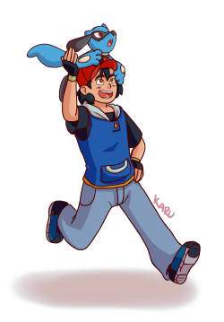 capitankaru:So I drew Ash and His Riolou for my Kanto Legacies