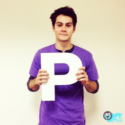 dylanobrienonline:  Dylan wears purple today in support to stand