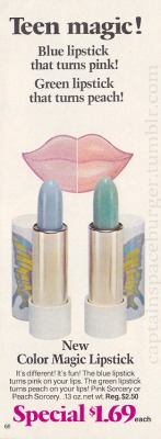 fuckyeahnostalgicbeauty:  Color Magic LIpstick Print Ad