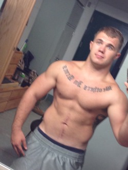 militaryboysunleashed:  Marine in Camp Lejeune, NC  I want him