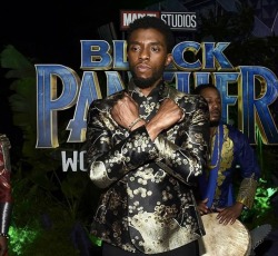 superheroesincolor:  #BlackPanther   red carpet  The ‘Black