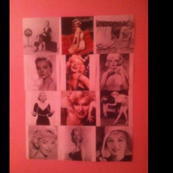 My bedroom wall of Marilyn 💋 #bedroom #marilynmonroe #pink