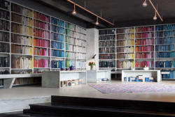 nprbooks:  FACT: There is such a thing as rainbow bookshelf wallpaper.