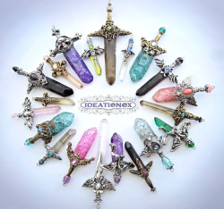 ice-grave:  ideationox:  Original Crystal Sword jewelry designs