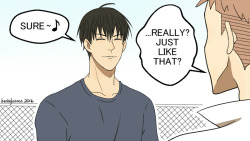 bentglasses:  …Whenever someone asks a favour from He Tian.
