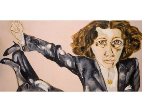    Francesco Clemente.Â Fran Lebowitz.Â 1998.   