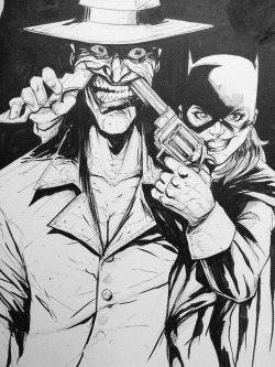 philbuckenham:Joker and Batgirl WIP after Rafael Albuquerque
